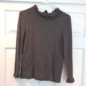 Ann Taylor Factory Ruffle Trim Sweater